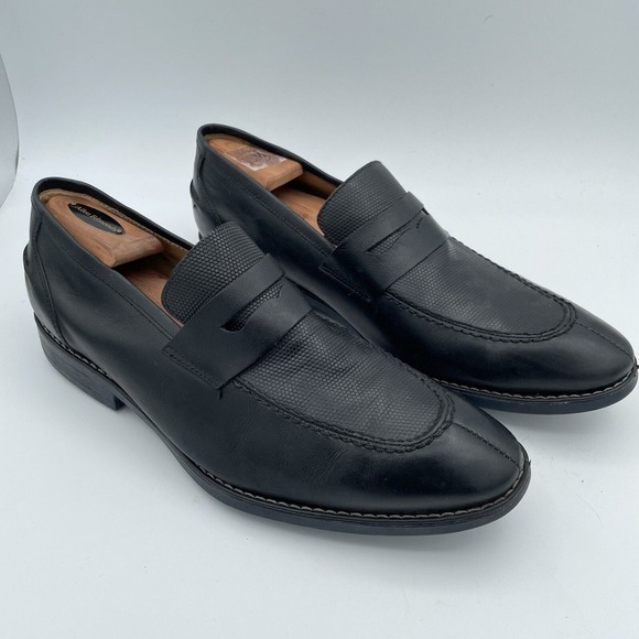 Sandro Moscoloni Other - Sandro Moscoloni Maestro Black Split Toe Penny Loafer Black Size 10.5 D Brazil
